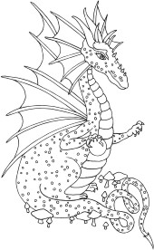 Mystic Dragon - Dragon holding a crystal ball