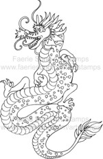 Happy looking Oriental Dragon