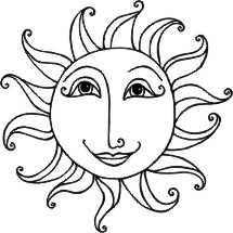 Smiling sun