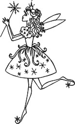 Fairy with snowflake wand